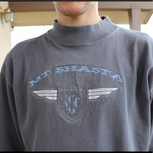 Vintage Mount Shasta Ski Turtleneck Sweater